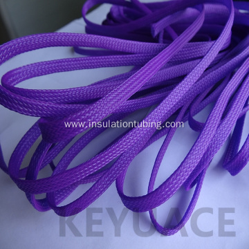 Multi colored PET Braided Expandable Cable Sleeve